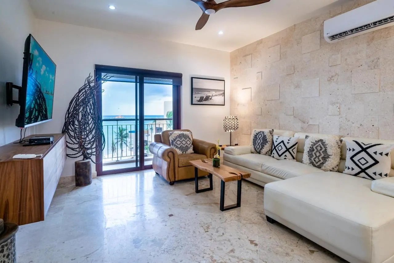 Condo Surf 405 - Luxury Oceanview Beachfront 3 Bedroom With Gym - At El Faro Condos 신데 델 카르멘 멕시코
