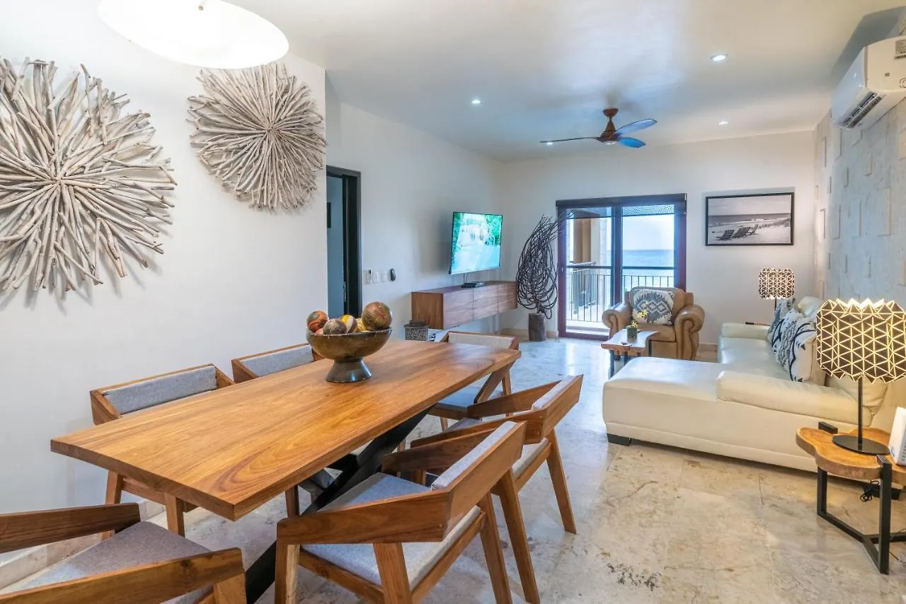 Condo Surf 405 - Luxury Oceanview Beachfront 3 Bedroom With Gym - At El Faro Condos Playa del Carmen Holiday home